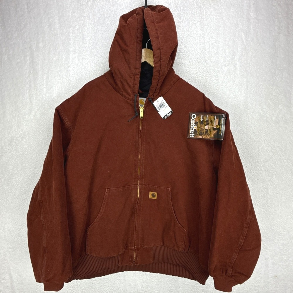Carhartt Active Jacket Quilt Lined Mens 4XL J130 CLY Clay‎ Red NWT NOS